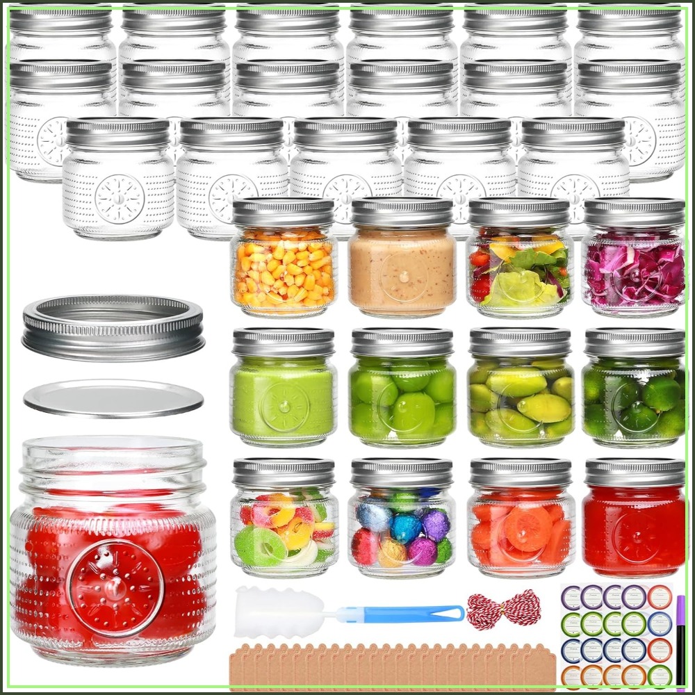 Mason Jar 8Oz - 30 Pack 8 oz Mason Jars