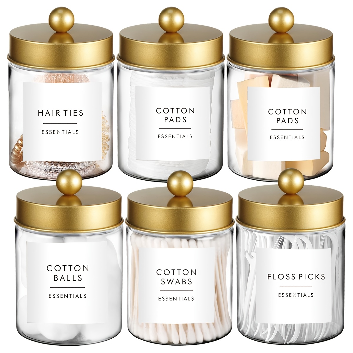 Mason Jar 8Oz - Qtip Holder Dispenser - 8 Oz