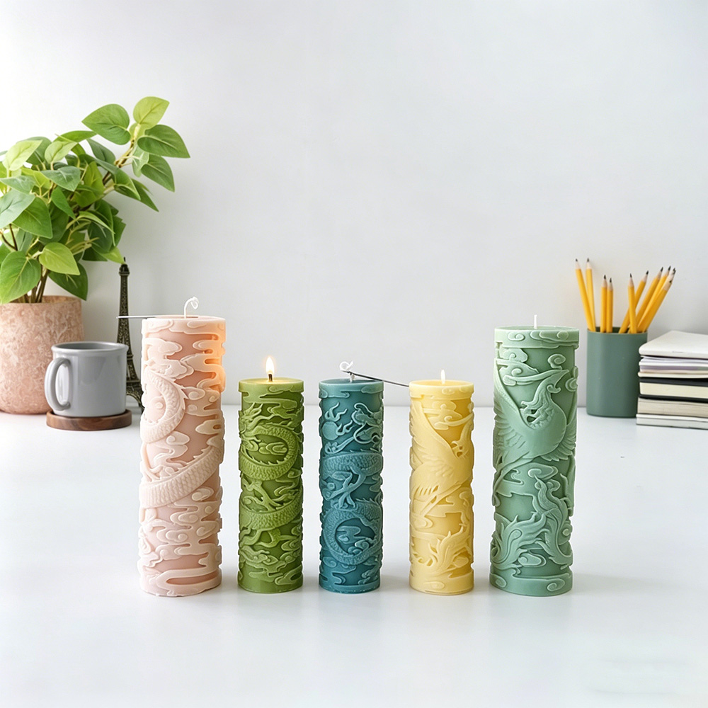 Dragon Phoenix Embossment Cyli - đánh giá và giá Candle Supplies Phoenix