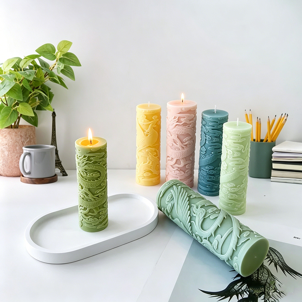 Dragon Phoenix Embossment Cyli - đánh giá và giá Candle Supplies Phoenix