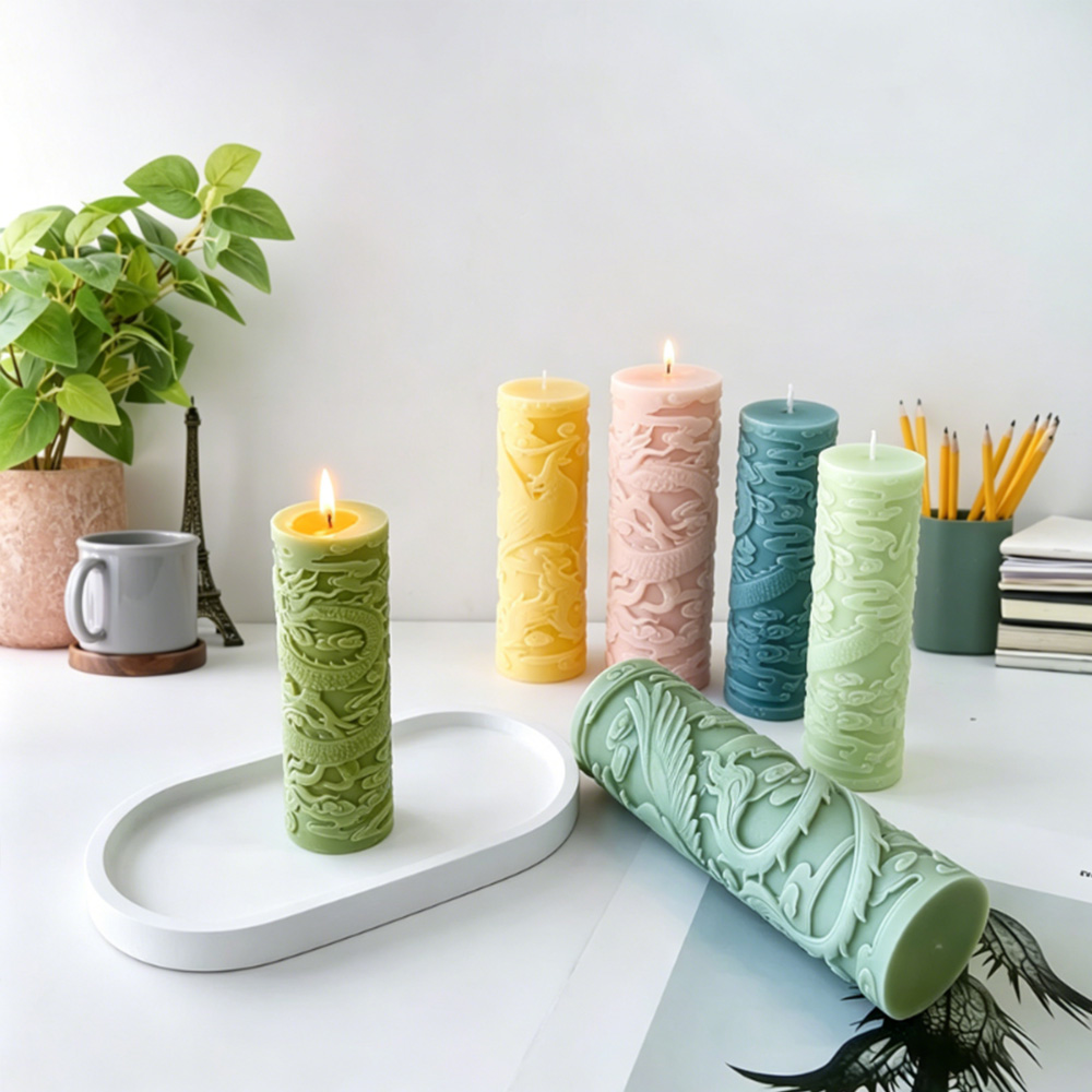 Dragon Phoenix Embossment Cyli - đánh giá và giá Candle Supplies Phoenix