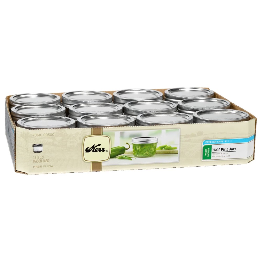 Kerr Canning Jars, Wide Mouth  - đánh giá và giá Mason Jar 8Oz