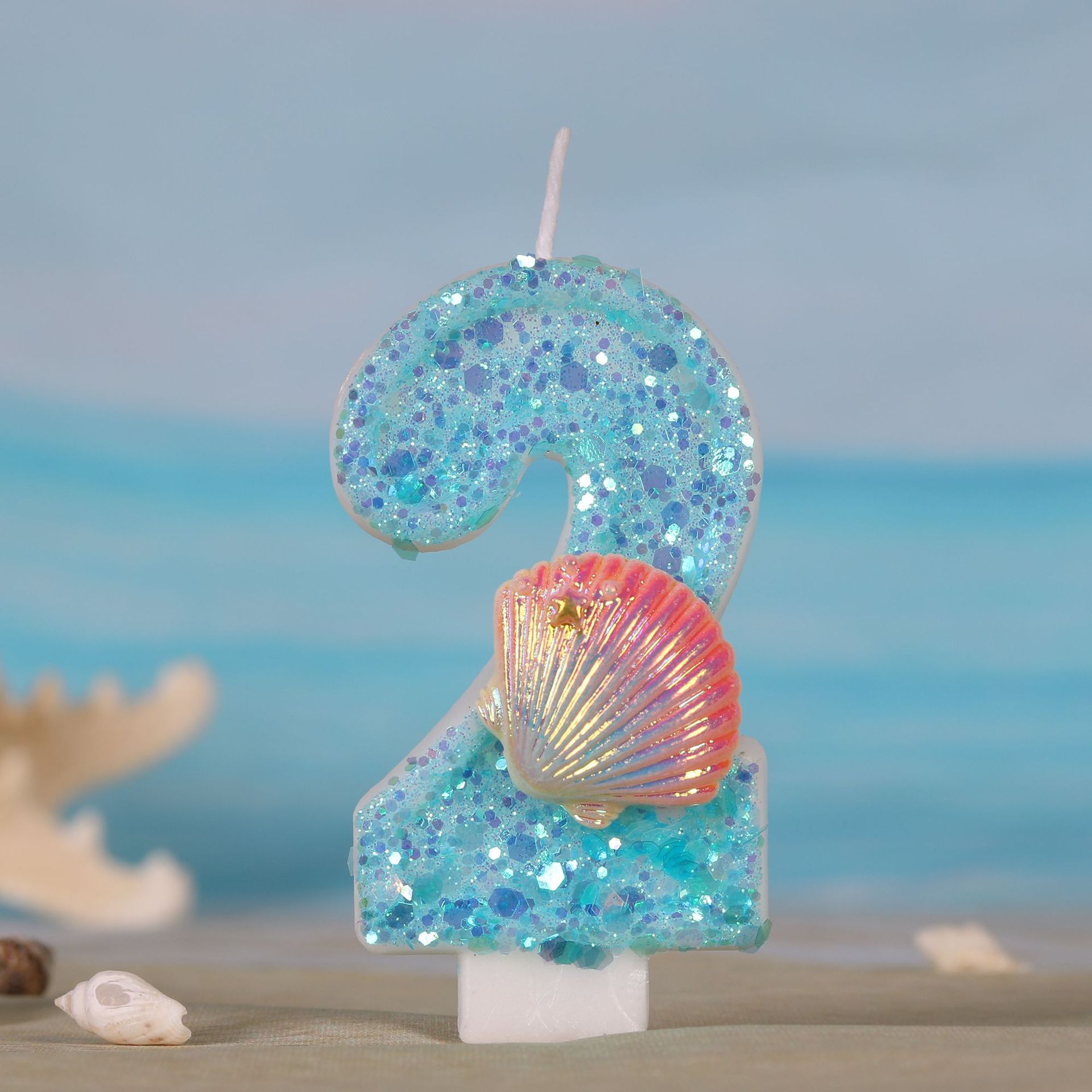 Ocean Mermaid Theme Cake Candl - đánh giá và giá Zebra Candle Supplies