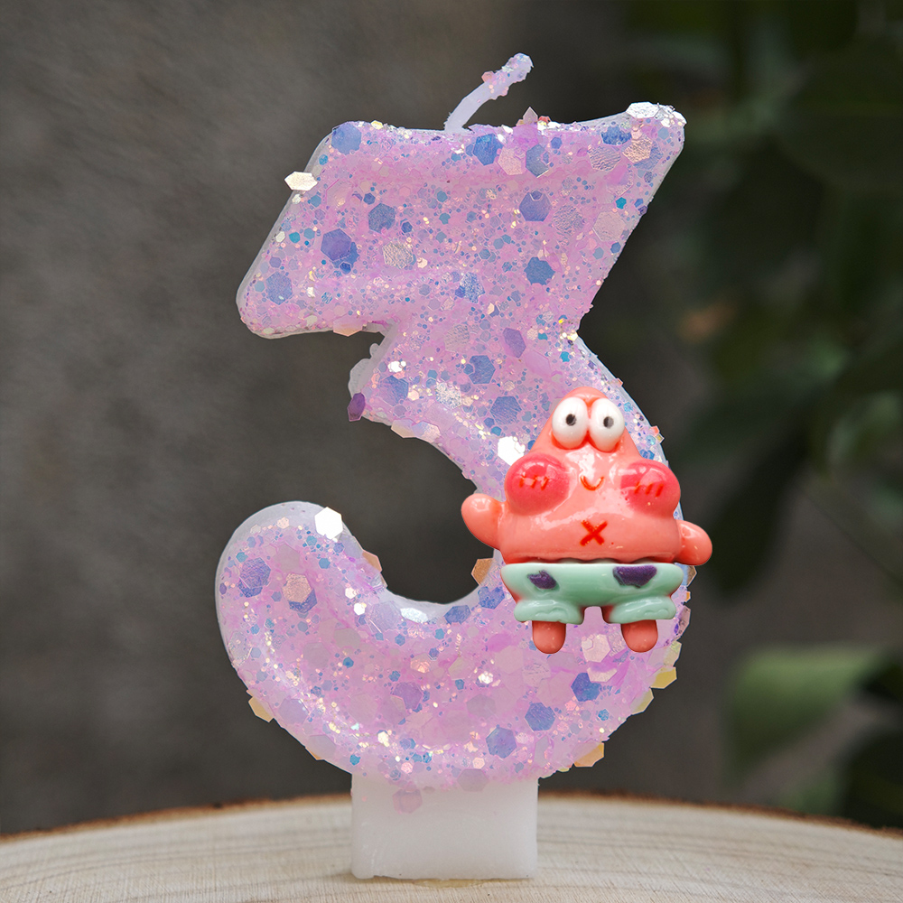 Cute Spongebob Candle Number 0 - đánh giá và giá Zebra Candle Supplies